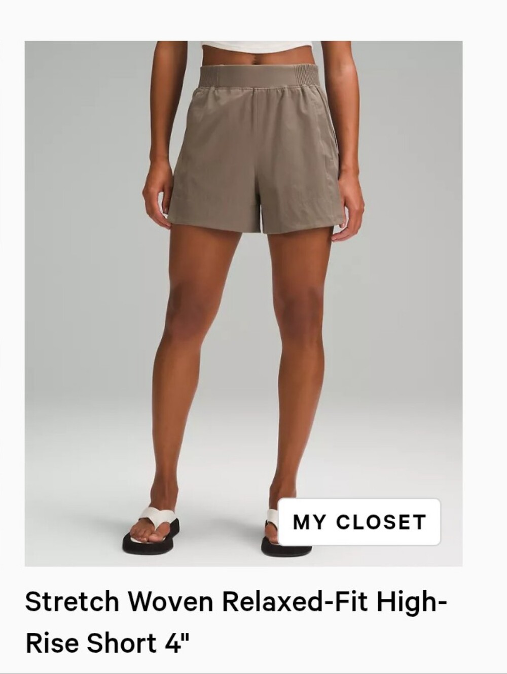 Lululemon Stretch Woven Relaxed-Fit High-Rise Short 4"